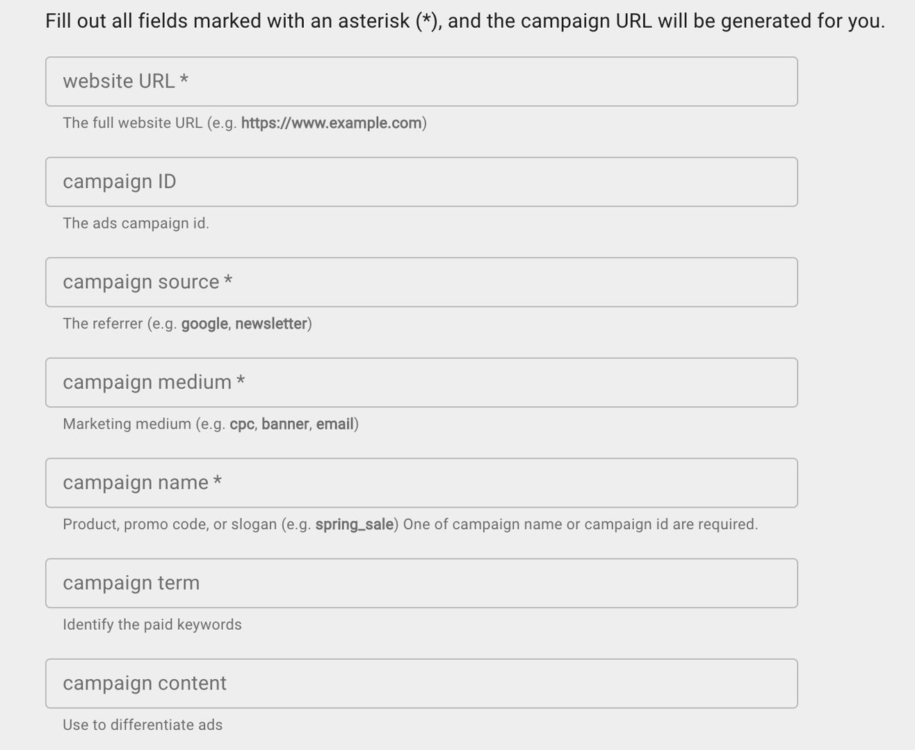 How to Track Facebook Ads   Step 1   Google Analytics Campaign URL Builder